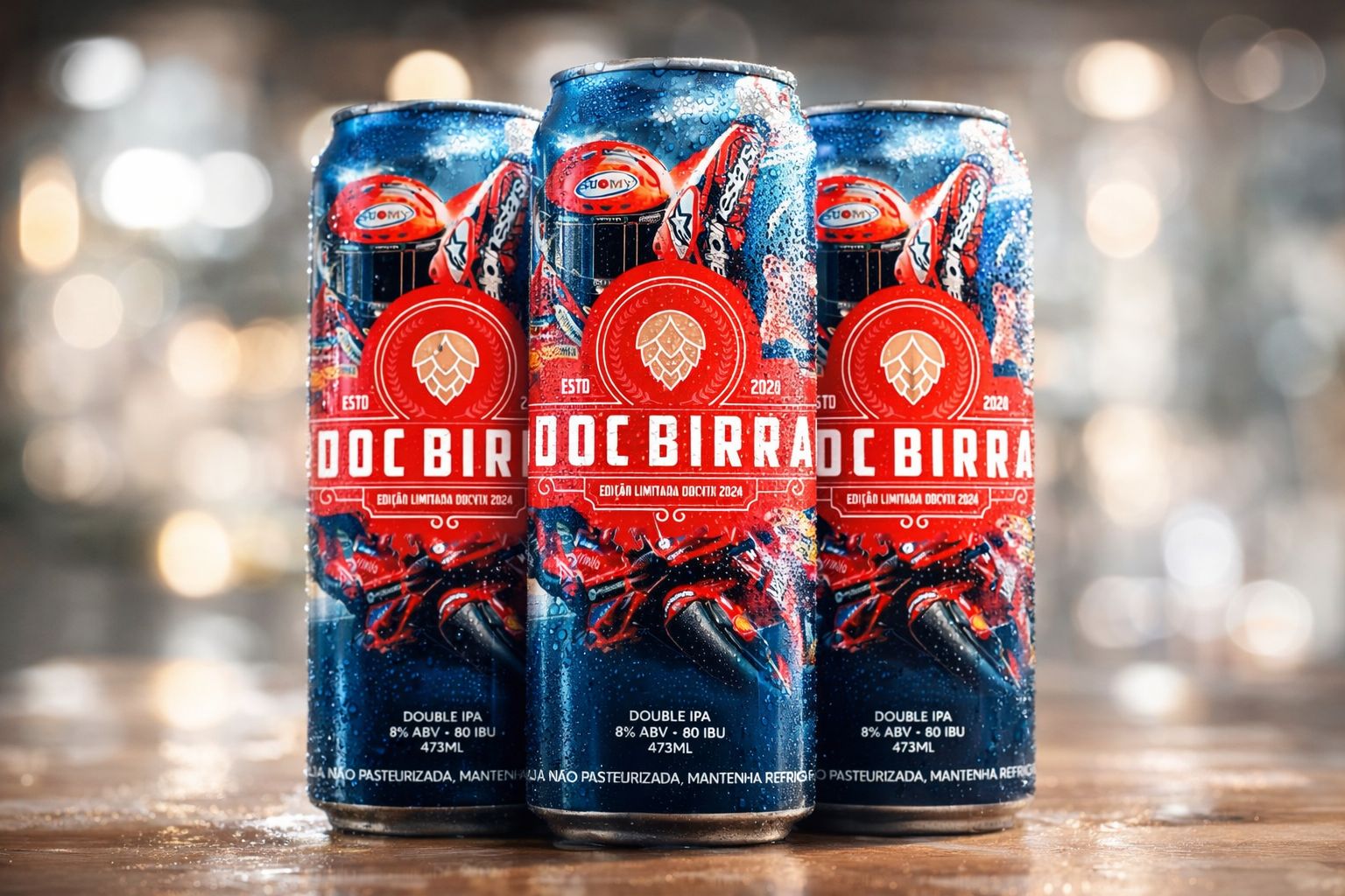 Rótulos e latas de cerveja em para Ducadi , edição especial 2025